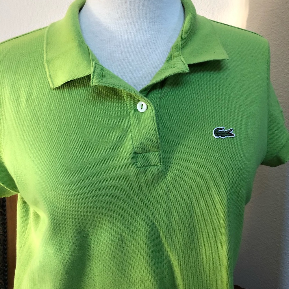 Women’s Lacoste Polo Shirt Size 44 Apple Green